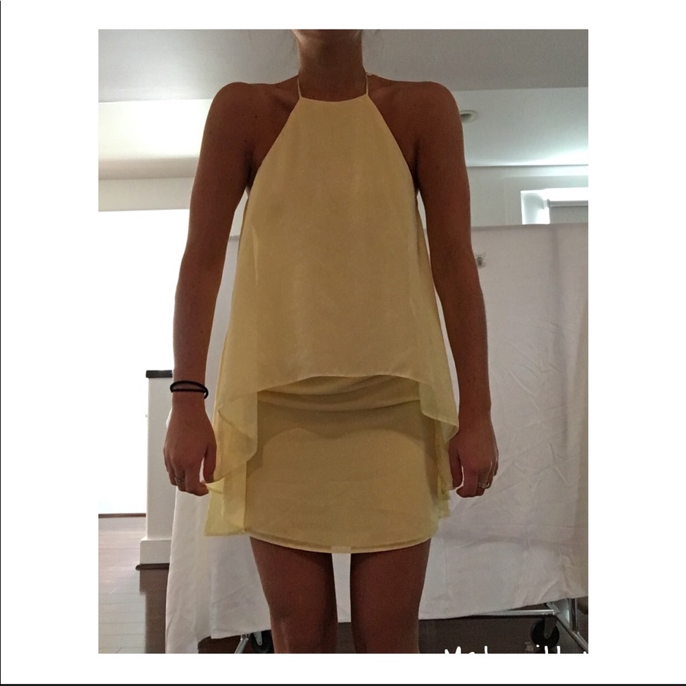 Miss Selfridge Yellow Dress